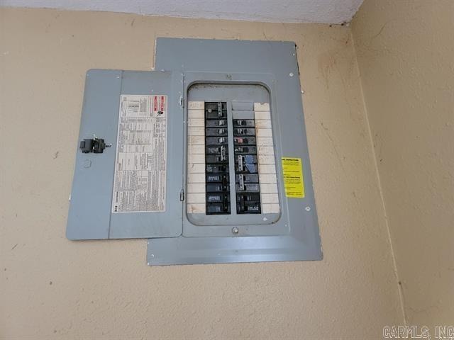 utility room with electric panel