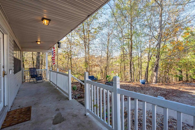 view of patio / terrace with a porch