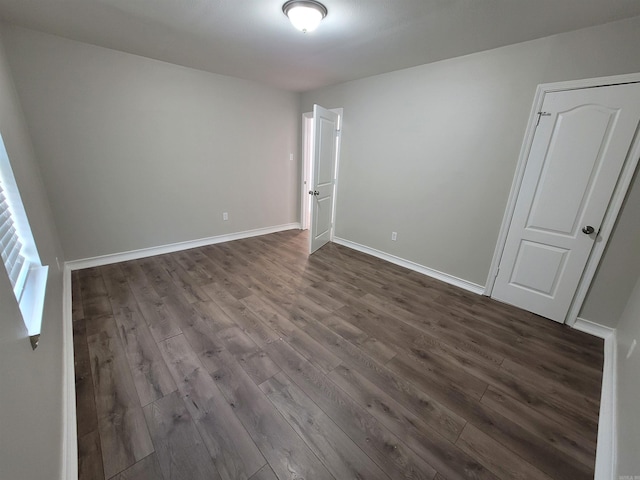 interior space featuring dark hardwood / wood-style flooring