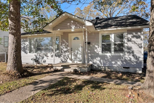 view of bungalow-style home