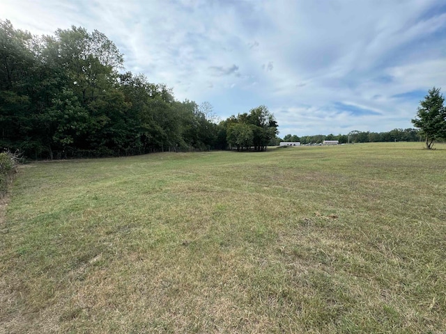 view of yard featuring a rural view