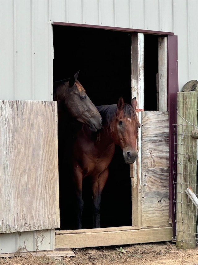 view of horse barn