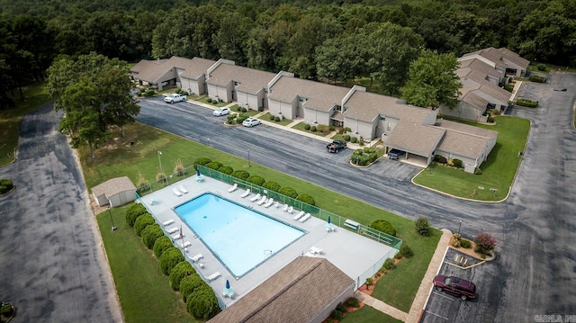 birds eye view of property