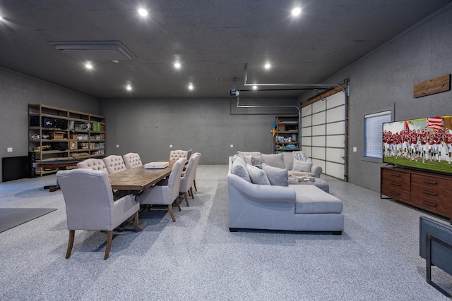 3025 Bordeaux Cv, Alexander, AR 72002 - living area with recessed lighting and a garage