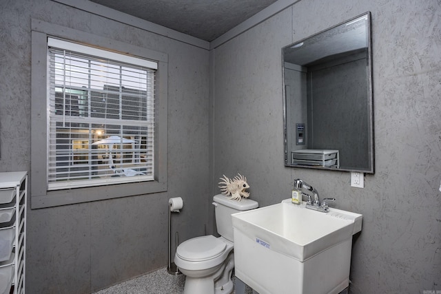 bathroom featuring toilet and sink