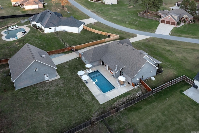 3025 Bordeaux Cv, Alexander, AR 72002 - view from above of property featuring a pool area