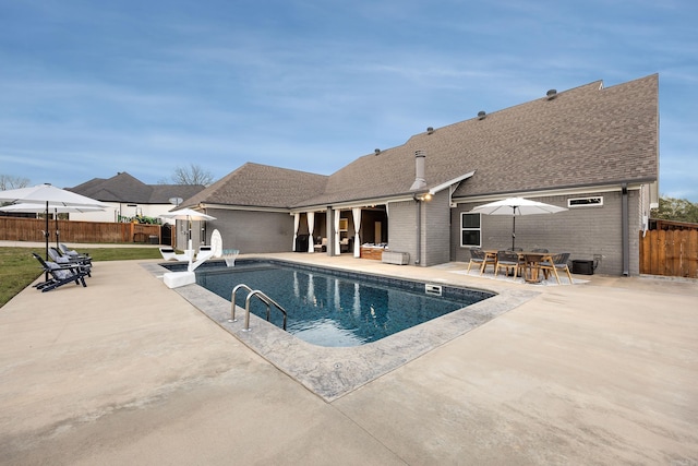 view of pool with a patio