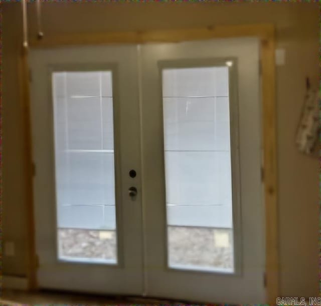 entryway with a healthy amount of sunlight and french doors