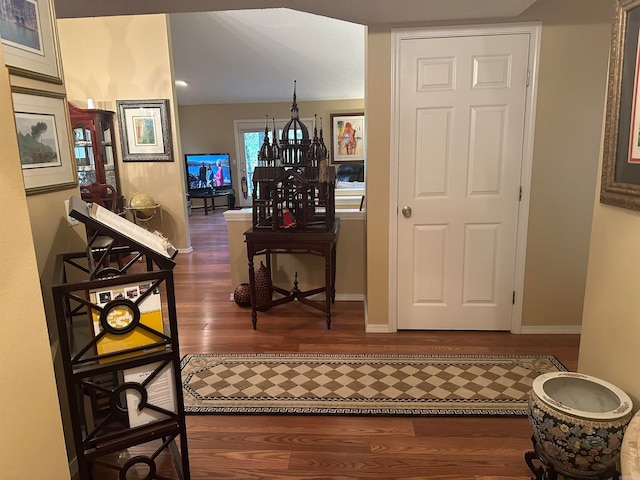 interior space featuring hardwood / wood-style floors