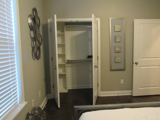 interior space with a closet