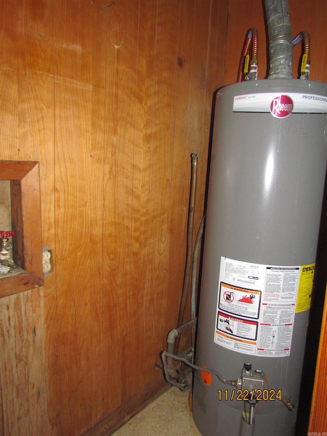 utilities with gas water heater