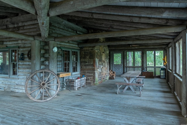 view of wooden terrace