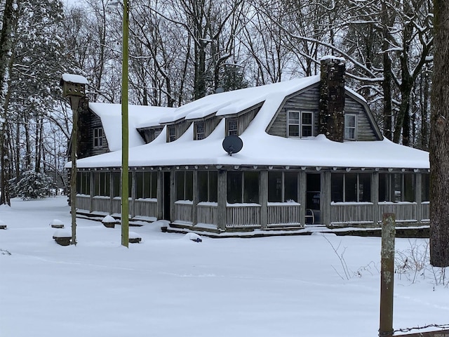 view of cape cod home