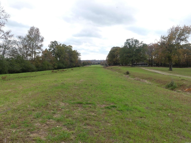 view of yard featuring a rural view