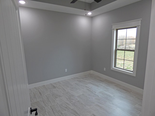 62 Highland Cove Dr, Highland, AR 72542 - empty room with ceiling fan, recessed lighting, and baseboards