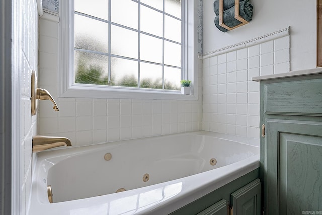 bathroom with a bathing tub