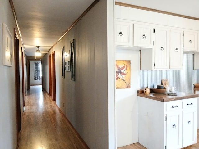 802 Casey St, Leslie, AR 72645 - hall featuring wood finished floors