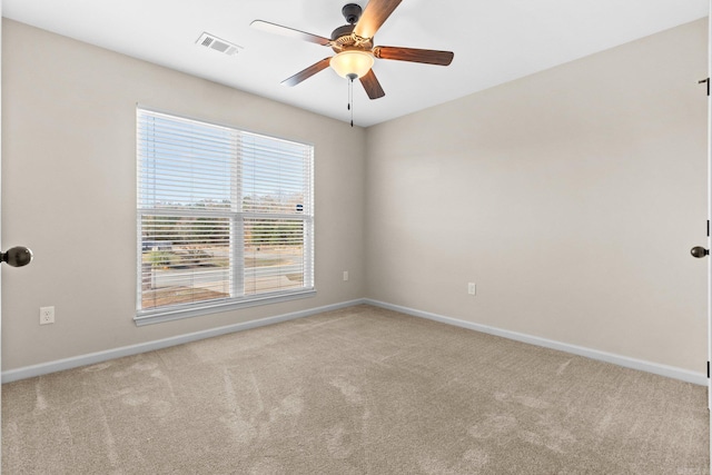 view of carpeted empty room