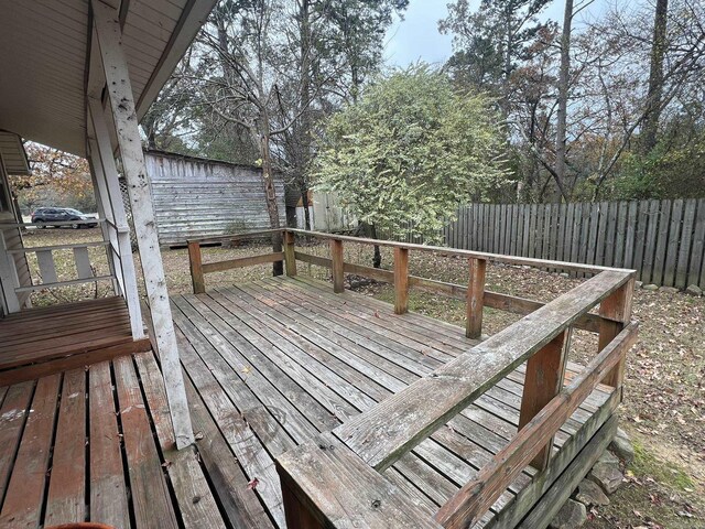 1905 Bethesda, Mena, AR 71953 - deck featuring a fenced backyard