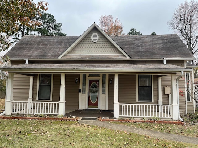 view of front of house featuring covered porch