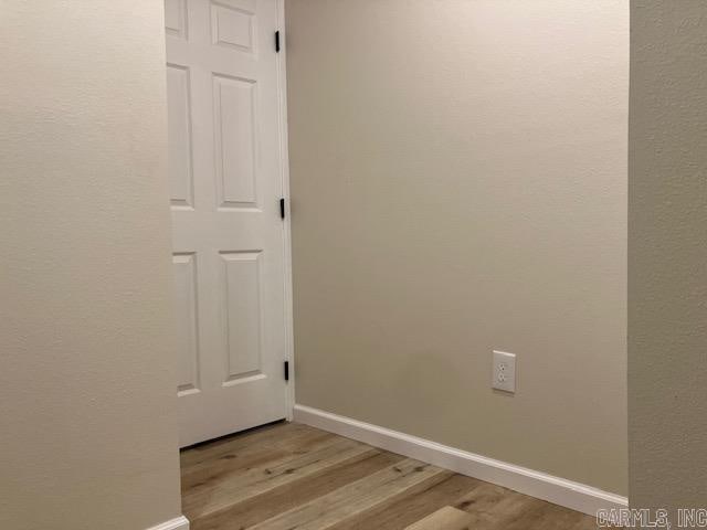 interior space featuring light hardwood / wood-style floors