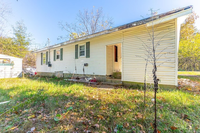 view of back of property