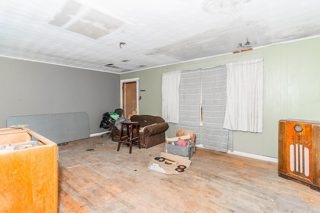 interior space featuring wood-type flooring