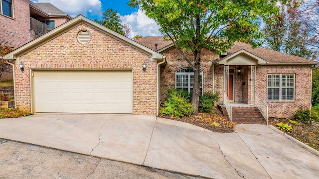 front of property featuring a garage