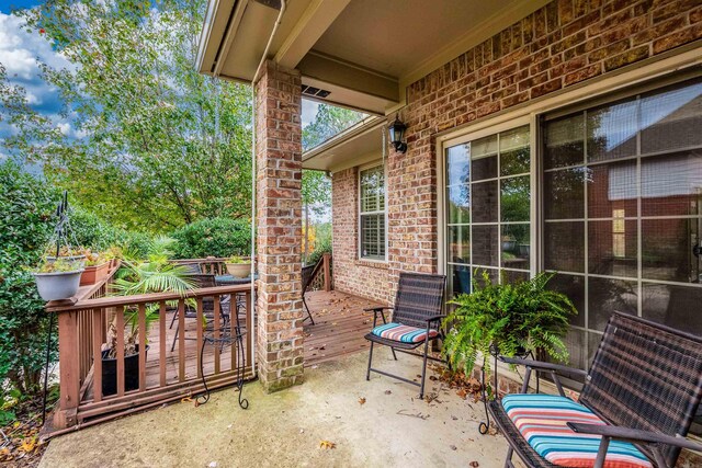 view of patio / terrace with a deck