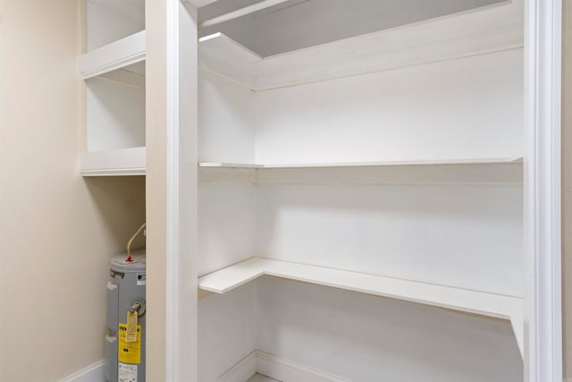 pantry with water heater