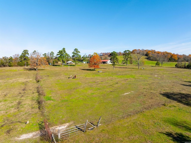 view of yard featuring a rural view