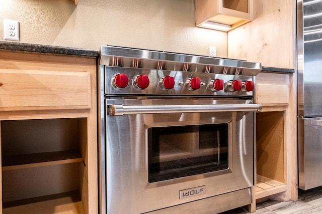 details featuring stainless steel appliances