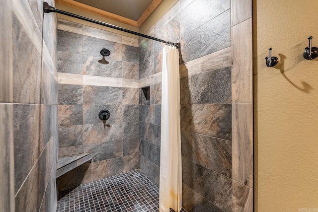 bathroom with walk in shower