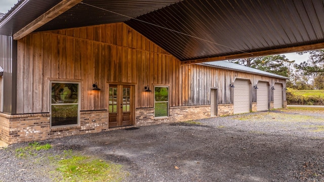 view of horse barn