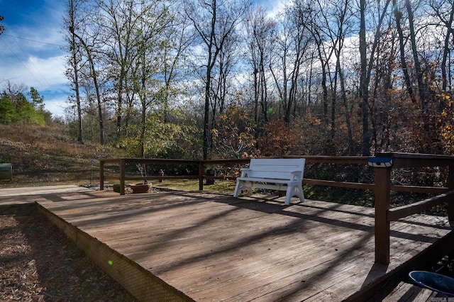 view of wooden terrace