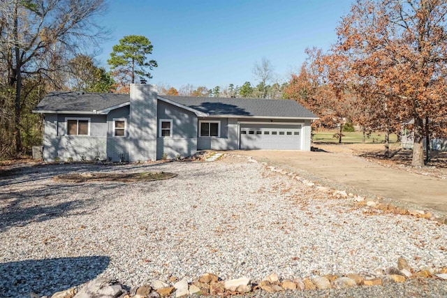 ranch-style house with a garage