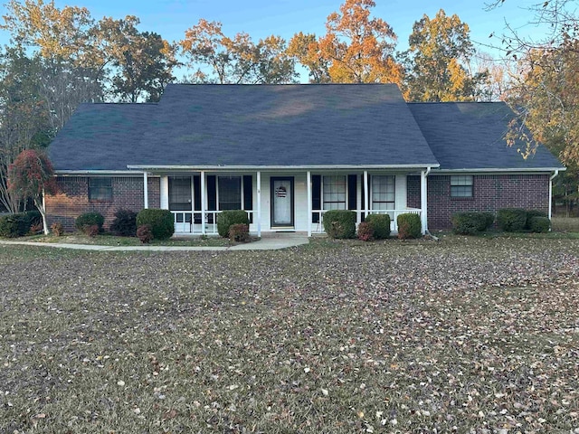 view of front of property with a porch