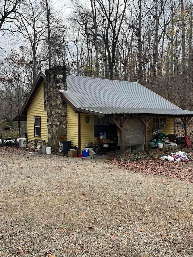 view of side of property