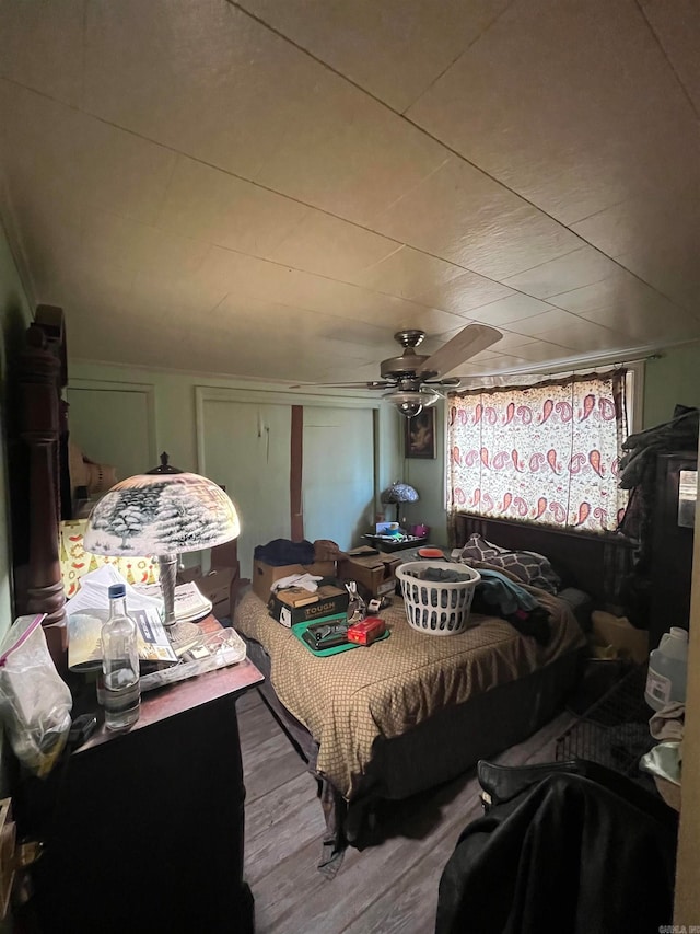 bedroom with ceiling fan