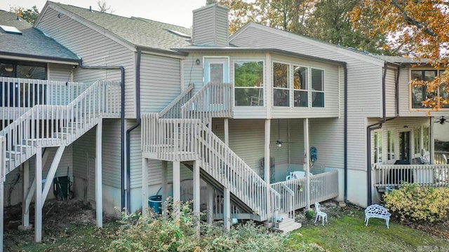 view of rear view of property