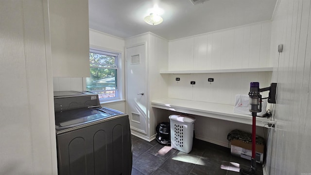 office space featuring washer / clothes dryer