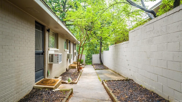 view of yard with cooling unit