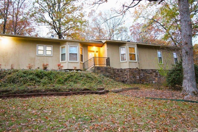 view of front of home