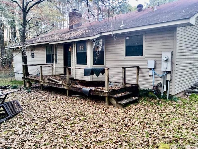 view of rear view of property