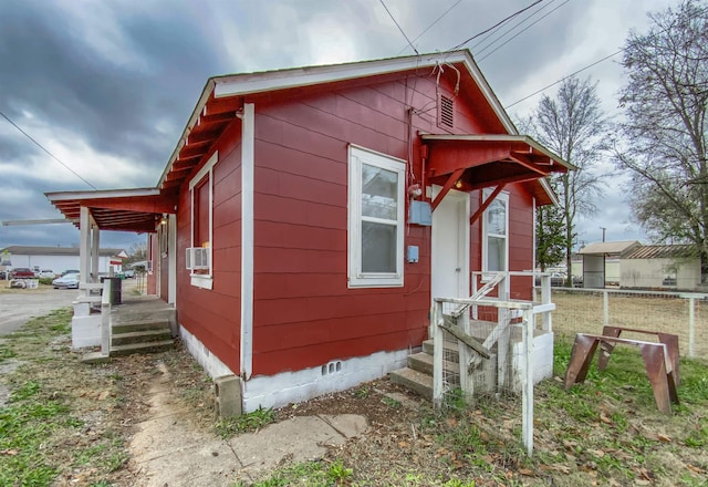 view of side of property