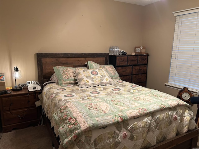 bedroom with carpet floors