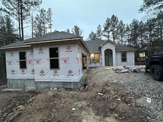 view of property under construction