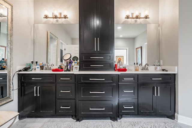 bathroom featuring vanity