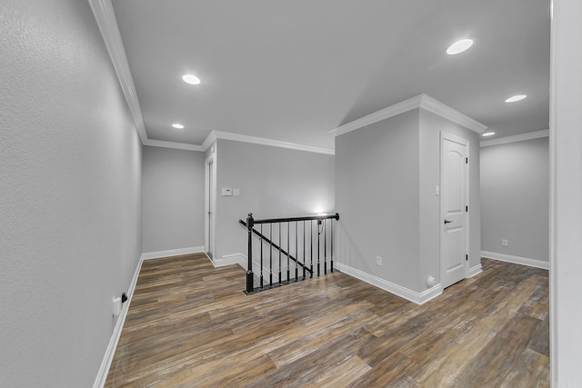 interior space featuring dark hardwood / wood-style floors