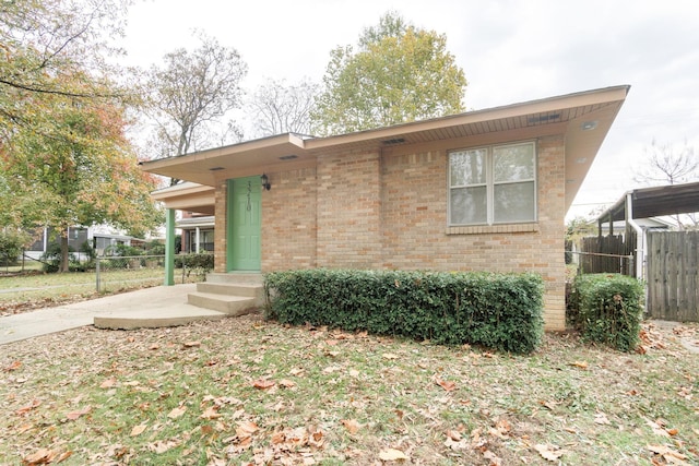 view of front of home